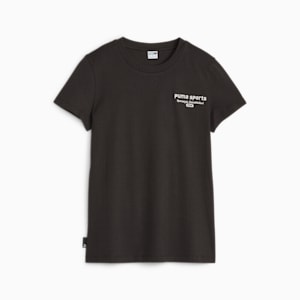 ウィメンズ PUMA TEAM グラフィック Tシャツ, PUMA Black, extralarge-JPN