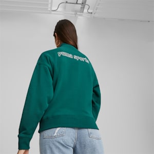 ウィメンズ PUMA TEAM ハーフジップ スウェット, Malachite, extralarge-JPN