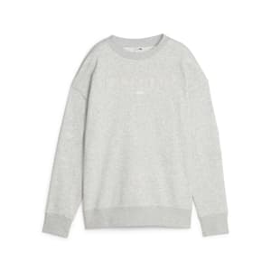 ウィメンズ PUMA TEAM クルー スウェット, Light Gray Heather, extralarge-JPN