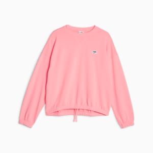 DOWNTOWN Women's Oversized Sweatshirt, Peach Smoothie, extralarge-IND