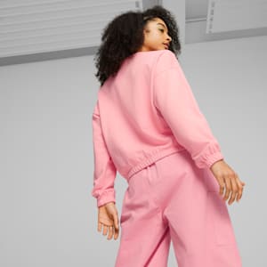 Sudadera holgada DOWNTOWN de mujer, Peach Smoothie, extragrande