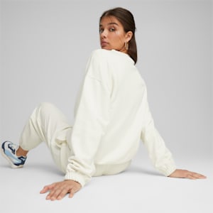 DOWNTOWN Women's Oversized Sweatshirt, Warm White, extralarge