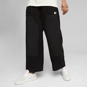 DOWNTOWN Women's Corduroy Pants, PUMA Black, extralarge