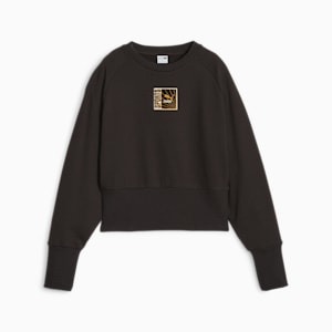 Classics Crew-Neck Women's Sweatshirt, PUMA Black, extralarge-IND