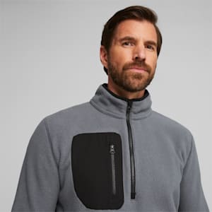 Men's Golf Quarter-zip Fleece, Slate Sky-PUMA Black, extralarge-GBR