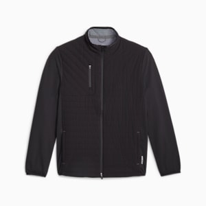 Men's Golf Scotia Quilted Jacket, PUMA Black-Slate Sky, extralarge-GBR