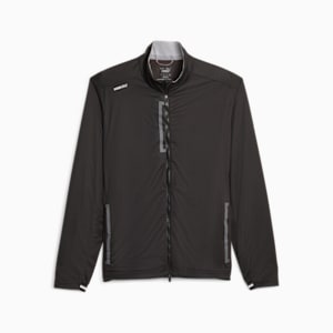 Men's Golf Channel Softshell Jacket, PUMA Black-Slate Sky, extralarge-GBR