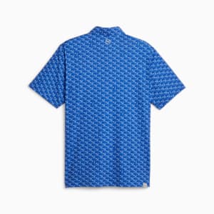 MATTR Palms Men's Golf Polo, Festive Blue-White Glow, extralarge-GBR