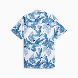 Cloudspun Aloha Men's Golf Polo, White Glow-Festive Blue, extralarge-GBR