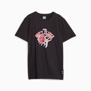 Basketball Graphic Youth Tee, PUMA Black, extralarge-GBR
