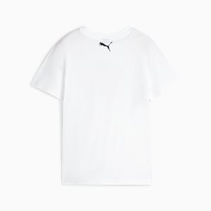 Playera estampada de básquetbol para adolescentes, PUMA White, extralarge