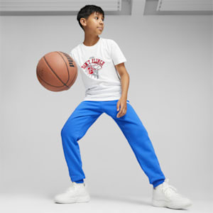 Basketball Big Kids' Boys' Graphic Tee, PUMA White, extralarge
