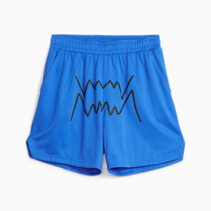 Basketball Jaws Big Kids' Boys' Shorts, Racing Blue, extralarge