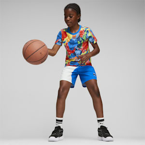 Basketball Printed Kids' Tee, PUMA Black, extralarge