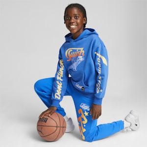 Basketball Swish Big Kids' Boys' Hoodie, Racing Blue, extralarge