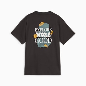 Downtown Big Kids' Graphic Tee, PUMA Black, extralarge