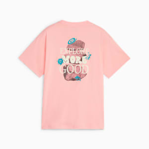 Playera estampada Downtown para jóvenes, Peach Smoothie, extralarge