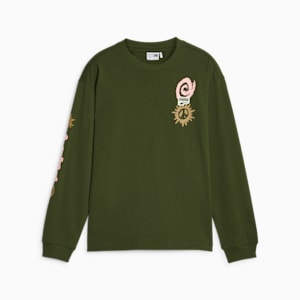 Downtown Graphic Big Kids' Long Sleeve Tee, Myrtle, extralarge