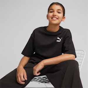 Classics Big Kids' Cropped Tee, PUMA Black, extralarge