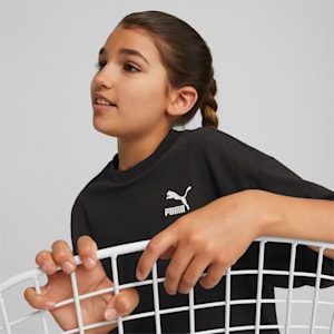 Classics Big Kids' Cropped Tee, PUMA Black, extralarge