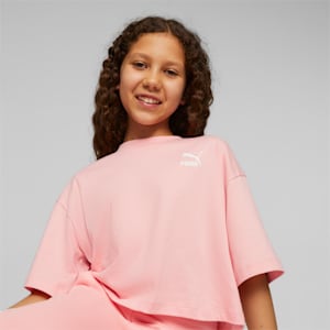 Classics Big Kids' Cropped Tee, Peach Smoothie, extralarge