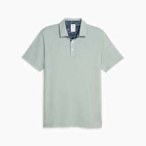 PUMA x LIBERTY Solid Men's Golf Polo, Green Fog-Navy Blazer, extralarge-GBR