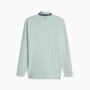 メンズ ゴルフ PUMA × LIBERTY 1/4 ジップ, Green Fog-Navy Blazer, extralarge-JPN