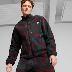 Downtown Men's Sherpa Jacket, Dark Jasper, extralarge