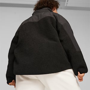 Classics Women's Sherpa Jacket, PUMA Black, extralarge-GBR