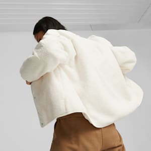 Chamarra de sherpa Classics para mujer, Frosted Ivory, extralarge