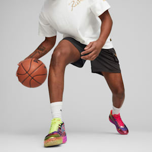 PUMA x Melo Mesh Basketball Shorts Men, PUMA Black, extralarge-GBR