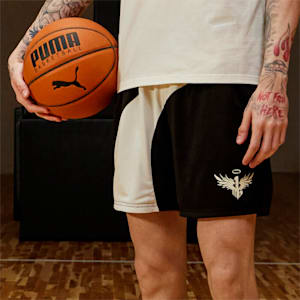 Shorts de básquetbol PUMA x LAMELO BALL Whispers para hombre, PUMA Black