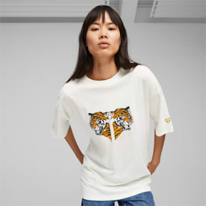 ユニセックス eスポーツ PUMA x GEN.G ロゴ Tシャツ, Warm White, extralarge-JPN