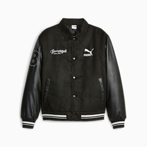 PUMA TEAM Men's Varsity Jacket, PUMA Black, extralarge-GBR