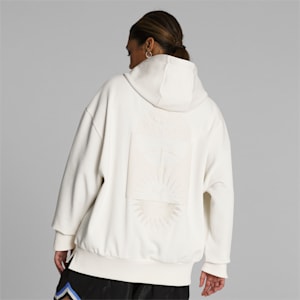 PUMA HOOPS x SKYLAR Culture Women's Basketball Hoodie, Frosted Ivory, extralarge