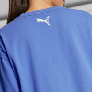 Playera de basquetbol para mujer Skylar Hoops Culture, Blue Glimmer, extralarge