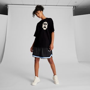 Playera para mujer SKYLAR Hoops Culture, PUMA Black, extralarge