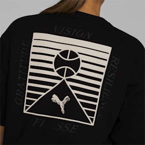 SKYLAR Hoops Culture Women's Tee, PUMA Black, extralarge-GBR