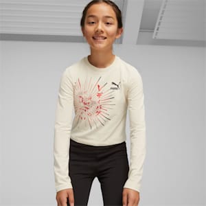 PUMA x MIRACULOUS Youth Bodycon Shirt, Alpine Snow, extralarge-GBR