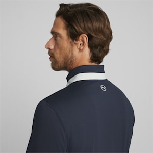 Men's Lightweight Golf Pullover, Navy Blazer-Ash Gray, extralarge