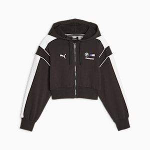 BMW M Motorsport MT7 Women's Cropped Sweatshirt, PUMA Black, extralarge