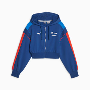 Sudadera de automovilismo corta BMW M Motorsport MT7 para mujer, Pro Blue-M Color, extralarge