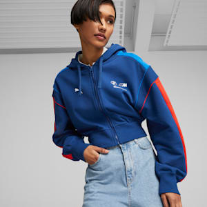 BMW M Motorsport MT7 Women's Cropped Sweatshirt, Pro Blue-M Color, extralarge