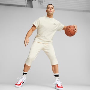 Camiseta de baloncesto Above the Clouds para hombre, Alpine Snow, extralarge