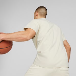 Above the Clouds Men's Basketball Tee, Alpine Snow, extralarge