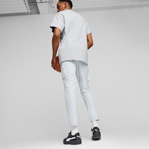 Above the Clouds Men's Basketball Sweatpants, Platinum Gray, extralarge