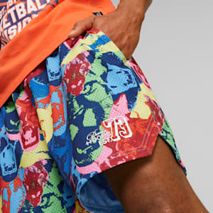 Franchise Men's Basketball Shorts, Team Light Blue-AOP, extralarge-GBR
