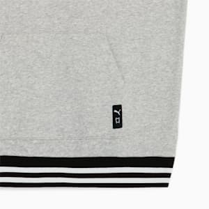 メンズ バスケットボール フランチャイズ コア フーディー, Light Gray Heather-PUMA Black, extralarge-JPN
