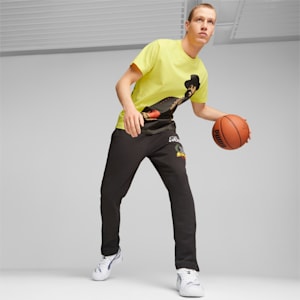 FRANCHISE Men's Basketball Sweat Pants, PUMA Black, extralarge-IND