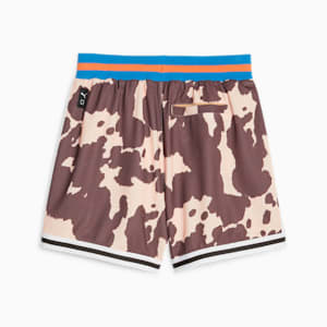 メンズ バスケットボール CLYDES クローゼット AOP ショーツ, Sand Dune-Chestnut Brown-AOP, extralarge-JPN